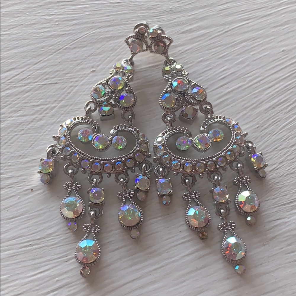 Rhinestone formal earrings